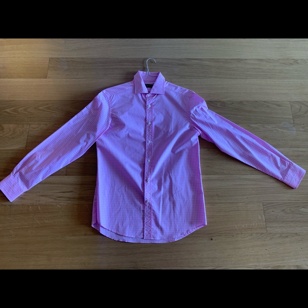 Ralph Lauren Purple Label - Pink Shirt sz 15.5